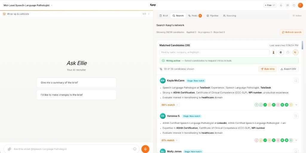 AI-powered candidate pipeline